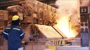 Inside the metals plant