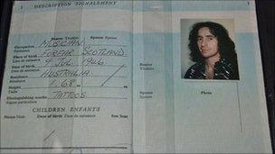 Bon Scott's last passport