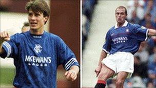 Brian Laudrup (left); Paul Gascoigne (right)