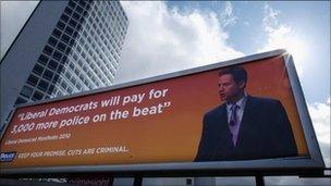 Clegg poster in Birmingham