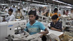 Bangladeshi clothes factory