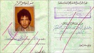 Megrahi's false passport