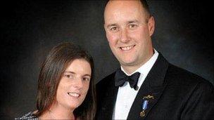 Lt Cdr Molyneux and his wife