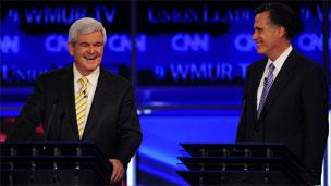 Newt Gingrich and Mitt Romney