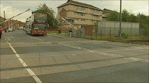 The Bulwell Forest crossing in Carey Road