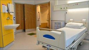 Bedroom at the hospital