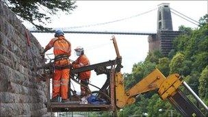 Repairs on Bridge Valley Road