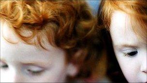 Red-haired children