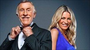 Bruce Forsyth and Tess Daly