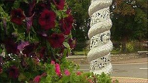 The obelisk in honour of HM Stanley in St Asaph