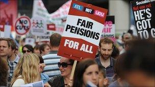 Pensions strike