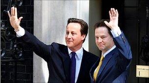 David Cameron and Nick Clegg