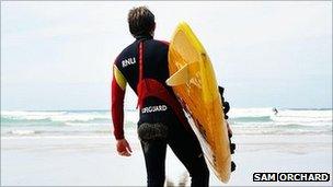 RNLI lifeguard (pic: Sam Orchard)