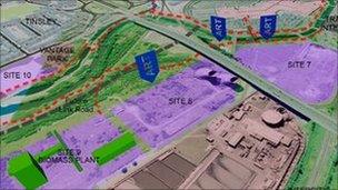 Proposed plans for the development in the lower Don Valley