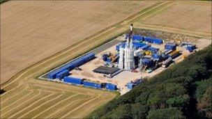 Cuadrilla site in Lancashire