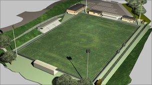 Artist's impression of Maidstone stadium