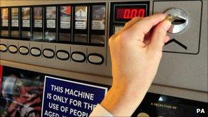 Cigarette vending machine