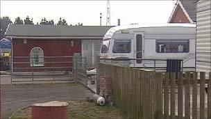 Traveller site in Rumey, Cardiff