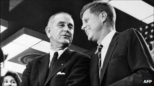 LBJ (left) with JFK (right)