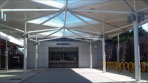 The new ticket office at the refurbished Southend East train station