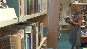 Veral Marshall in Burford Library