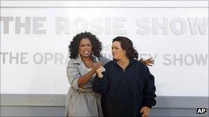 Oprah Winfrey and Rosie O'Donnell