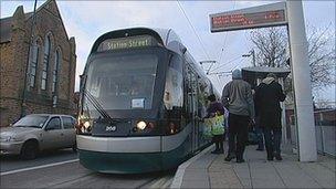 Nottingham tram