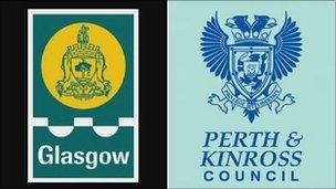 Glasgow City Council and Perth and Kinross Council logos