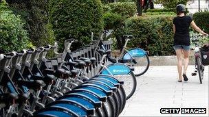 The mayor's bike hire scheme was launched in 2010