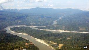 In this photo taken on Dec. 7, 2009, the Irrawaddy River runs through Kachin State, northern Myanmar