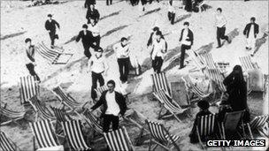 Disturbances on Margate beach in May 1964