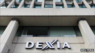 Dexia logo on office building