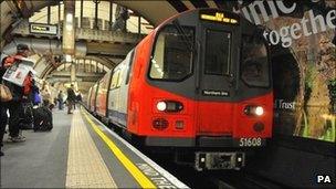 A Tube train