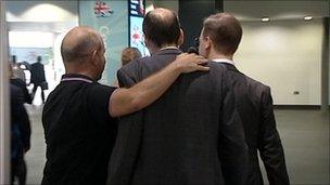 Steve Hilton with his arm around Andrew Tyrie