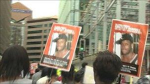 Poster of Mr Brown at the march