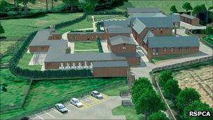 Artist's impression of the RSPCA centre at Frankley (Image: RSPCA)