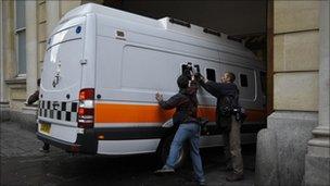 Vincent Tabak arrives at Bristol Crown Court