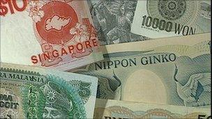 Asian bank notes