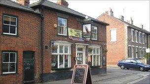 The Falcon pub, Bury St Edmunds