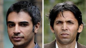 Salman Butt and Mohammad Asif arrive at court