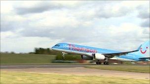 Thomson's biofuel flight takes off from Birmingham