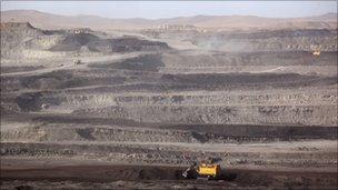 A coal mine in Mongolia