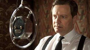 Colin Firth as Bertie (King George VI) in The King's Speech