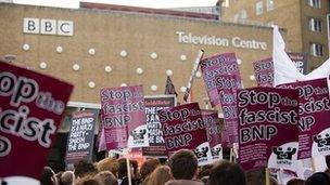 BNP protest at ý