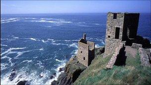 Abandoned tin mine in Cornwall