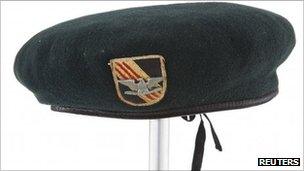 The green beret John Wayne wore in "The Green Berets" at auction, 7 October 2011