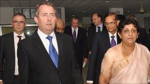 Liam Fox and Adam Werritty in Sri Lanka