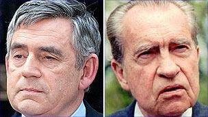 Gordon Brown and Richard Nixon