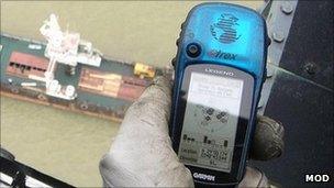 GPS device. Pic: Ministry of Defence