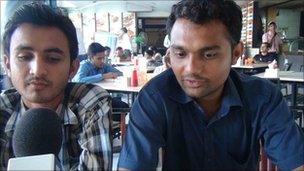 Hindus at a cafe in Ahmedabad